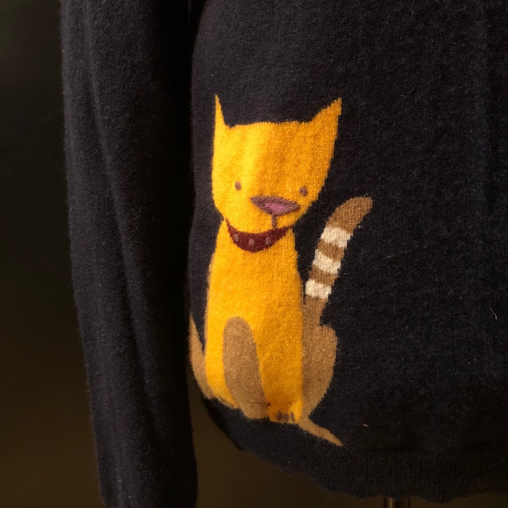Cashmere Navy Crew Neck